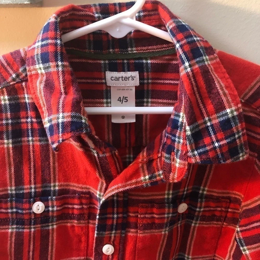 Plaid button down shirt